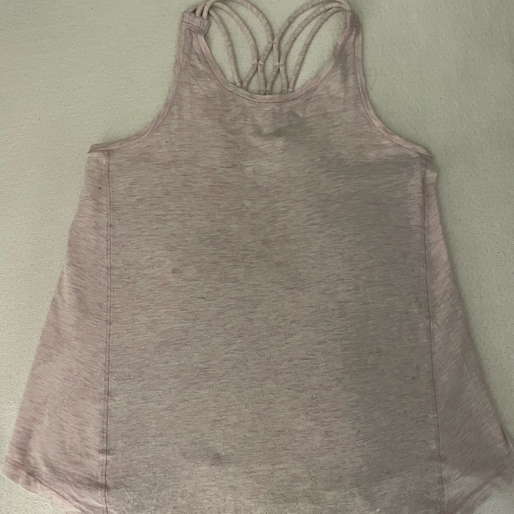 Ivivva Pink Backless Sleeveless Tank Top